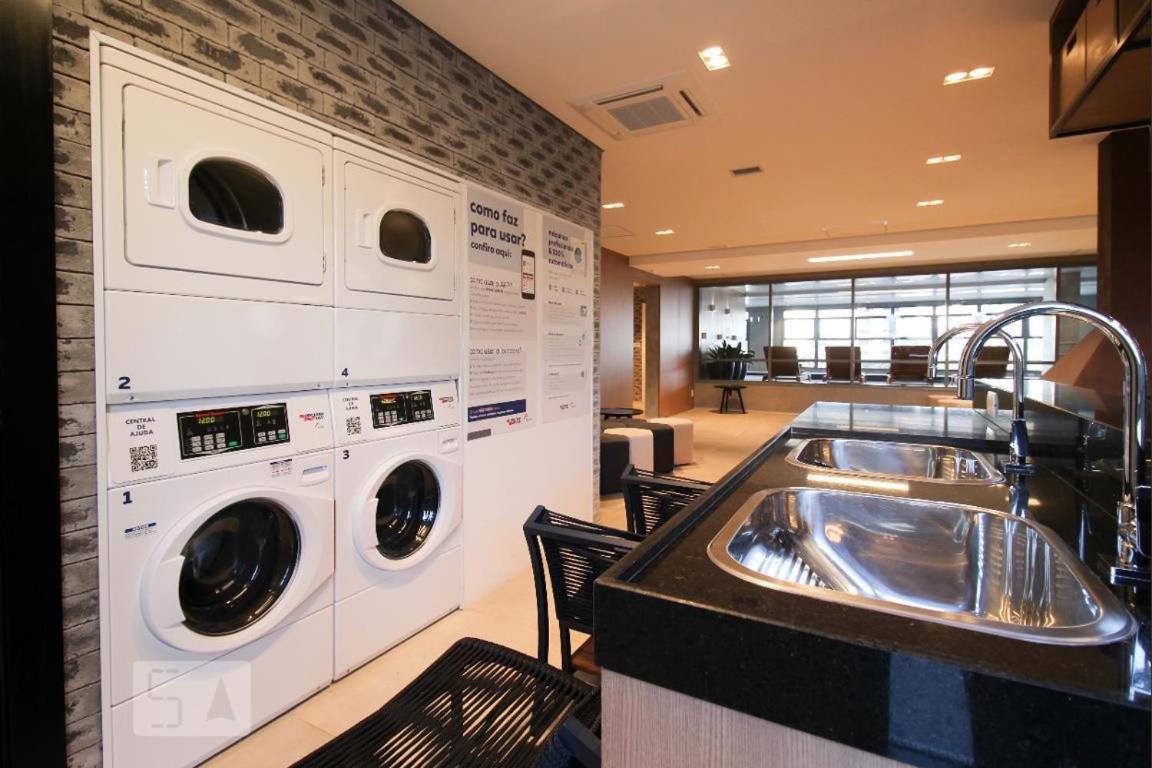 Studios No Melhor Ponto De Moema Garagem Lazer E Metro Perto Wifi Gratis 상파울루 외부 사진